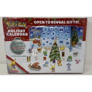Pokemon Deluxe Holiday Advent Calendar 16 Battle Figures 8 Accessories 2022 New